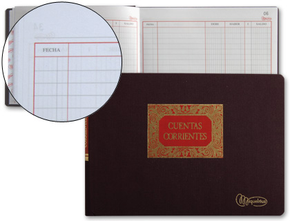 MIQUELRIUS - Libro Cuentas corrientes 4º Apaisado 210x160 (Ref.4080)