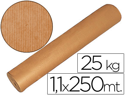 PAPEL KRAFT MARRON 1,10 MT X 250 MTS ESPECIAL PARA EMBALAJE (Ref.8113010)