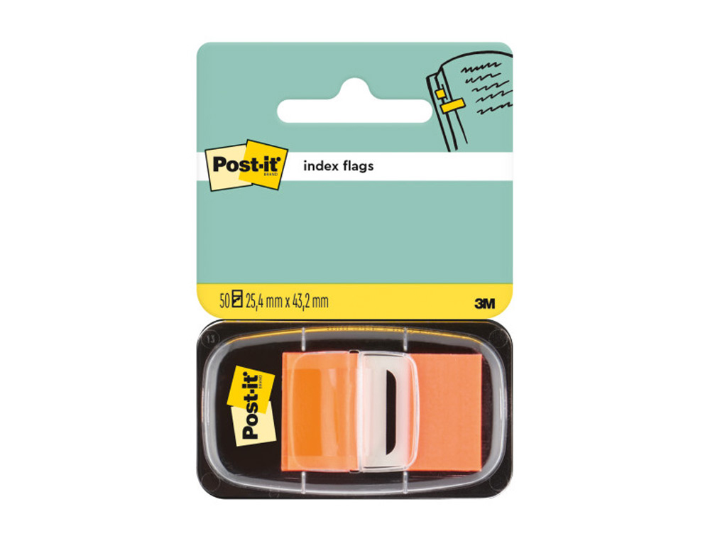 POST-IT - BANDERITAS ADHESIVAS 25,4 x 43,1 NARANJA (Ref.680-4/7000144932)