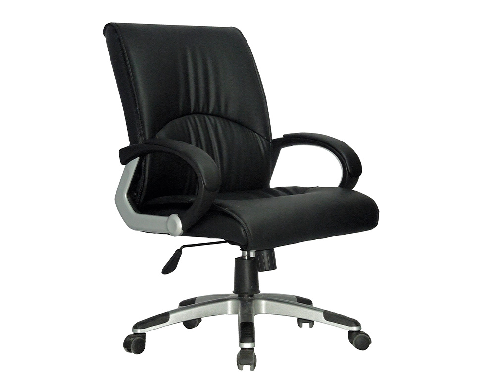 Q-CONNECT - SILLA DIRECCION RESPALDO MEDIO REGULABLE EN ALTURA ALTO 900+85MM ANCHO 500MM PROFUNDIDAD 510MM COLOR (Ref.KF10893)