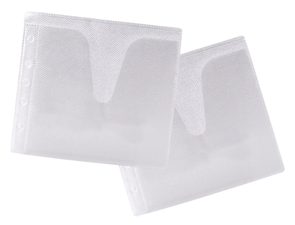 Q-CONNECT - SOBRE PARA 2 CD POLIPROPILENO CON SOLAPA MULTITALADRO Y FORRO PROTECTOR-PACK DE 40 UNIDADES (Ref.KF02208)