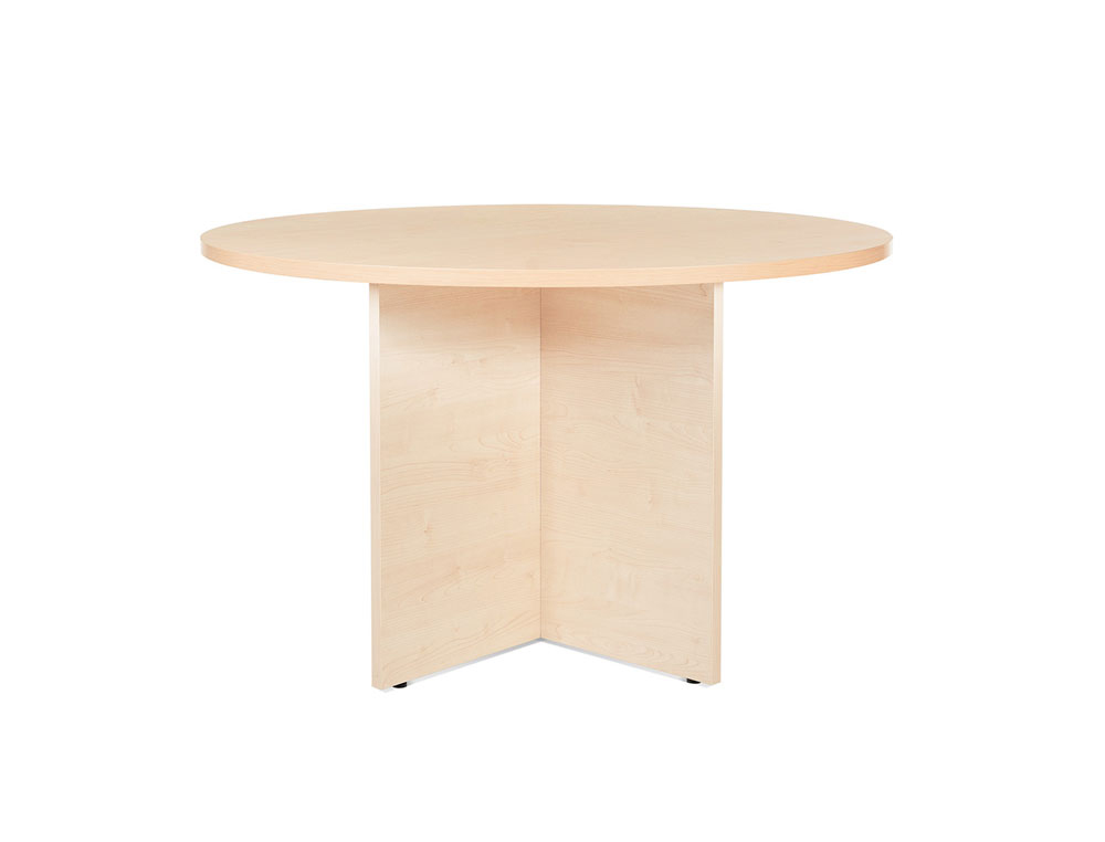 ROCADA - Mesa de reunión circular Serie Meeting Diametro 120cm Haya-Haya (Ref.3006AA01)