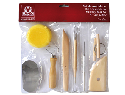SIO-2 - INSTRUMENTOS DE MODELAR ARCILLA SIO COMPUESTO POR 8 PIEZAS (Ref.3700000900)