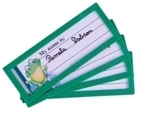 TARIFOLD - MARCO IDENTIFICACION ADHESIVO 120X45 MM VERDE PACK DE 4 UNIDADES (Ref.194865)