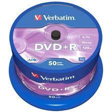 VERBATIM - Dvd+R Advanced azo BOBINA 50 16X 4.7GB (CANON L.P.I. 10,5€ Incluido) (Ref.43550)