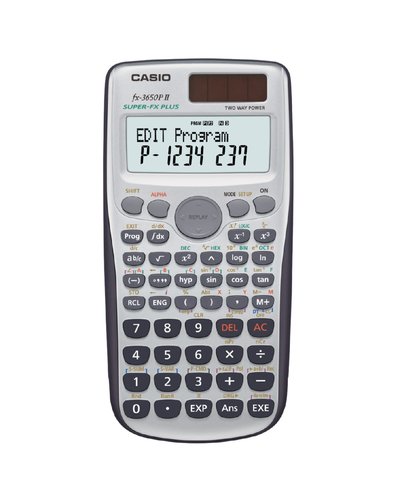 CASIO - Calculadora cientifica Científica 10+2 dígitos y 2 lineas Programable (Ref.FX-3650P)