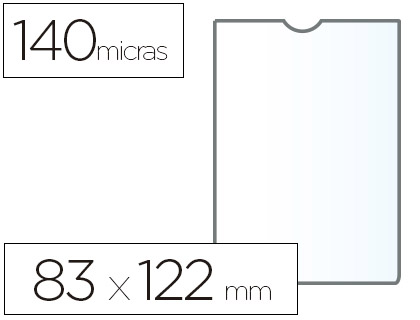ESSELTE - Portacarnets 82x122mm Con uñero (Ref.46004)