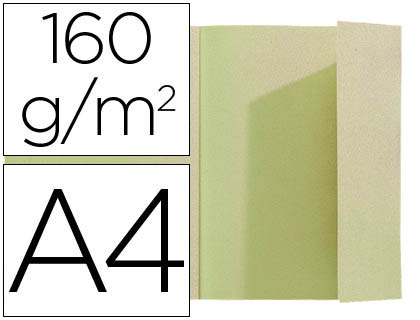 EXACOMPTA - SUBCARPETA DIN A4 VERDE 160G/M2 CON SOLAPA INTERIOR (Ref.348004E)