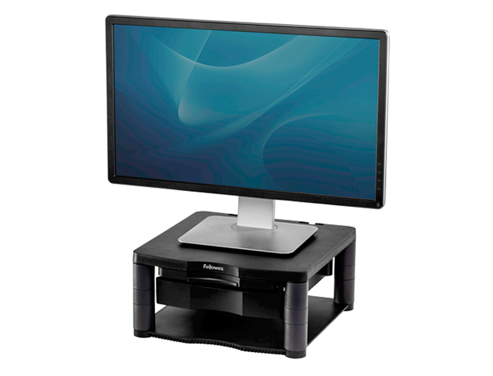FELLOWES - Soporte para monitor Estándar Grafito Hasta 17 pulg (Ref.9169501)