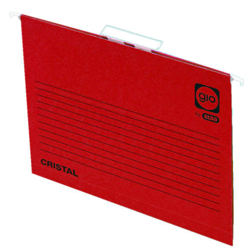 GIO - Carpeta colgante Folio 240x315x 365mm Rojo Varilla acero cartulina 230gr (Ref.400021956)