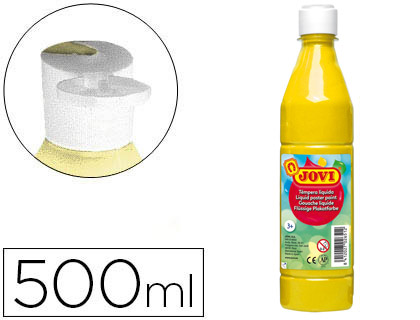 JOVI - Tempera LÍQUIDA AMARILLA 500ML (Ref.50602)
