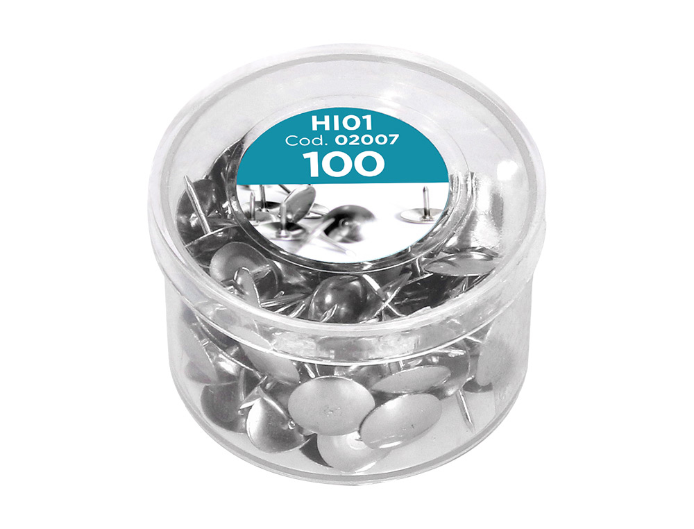 LIDERPAPEL - CHINCHETAS -CAJA DE 100 (Ref.HI01)