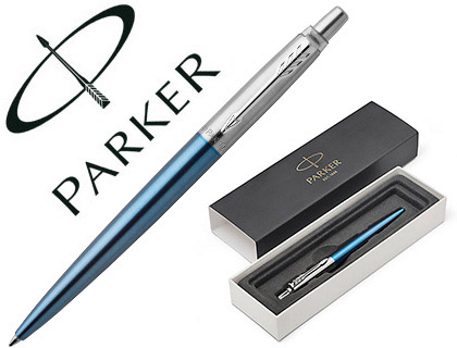 PARKER - Bolígrafo Jotter Core Azul CT Retráctil Acero Inoxidable (Ref.1953191)