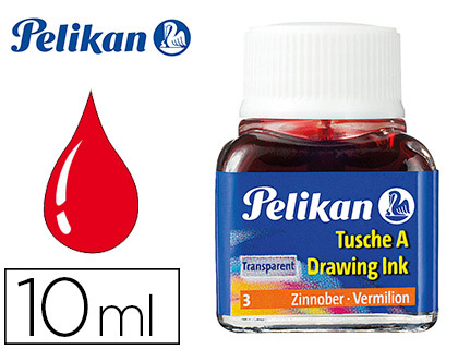 PELIKAN - Tinta china 10 ml Bermellón (Ref.201525)