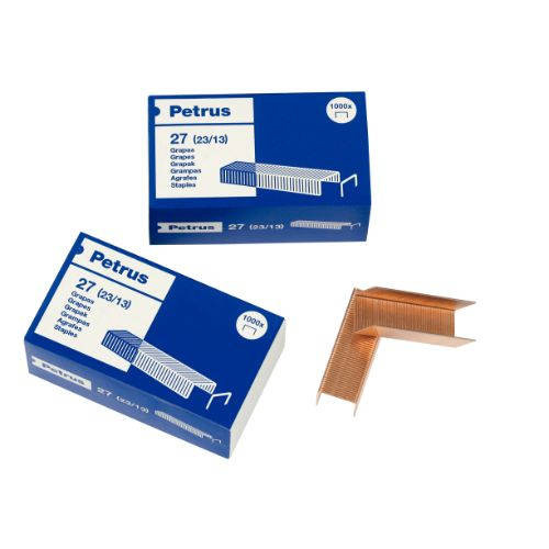 PETRUS - Grapas N27 1000 Ud 23/13 Cobreada (Ref.55720)