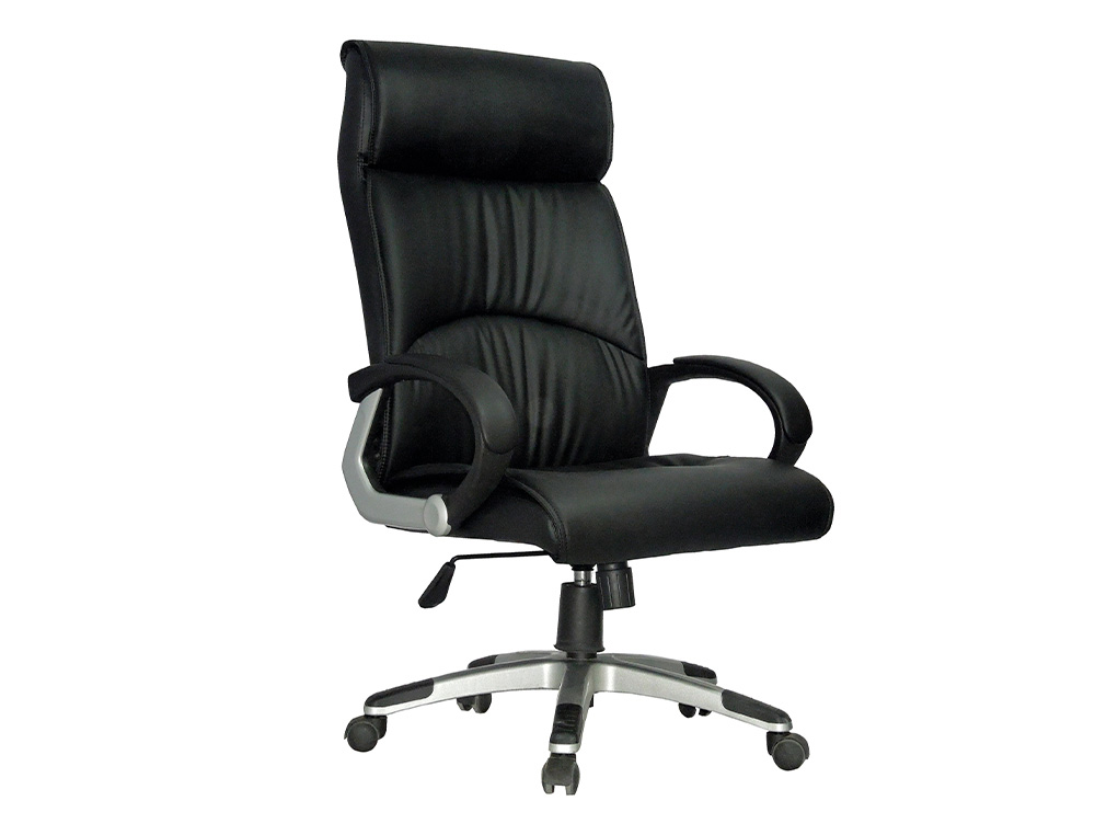 Q-CONNECT - SILLA DIRECCION RESPALDO ALTO REGULABLE EN ALTURA ALTO 1.150+85MM ANCHO 550MM PROFUNDIDAD 550MM COLOR (Ref.KF10894)