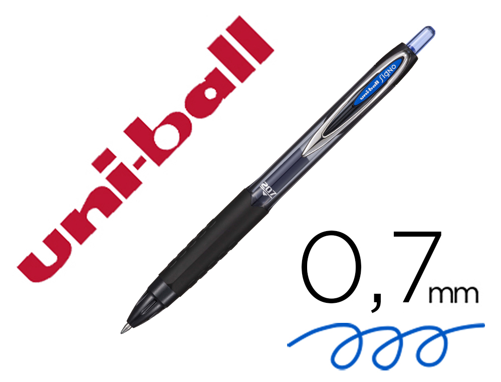UNI-BALL - Roller UMN-207 Azul Trazo 0,4 mm Tinta gel (Ref.762641000)