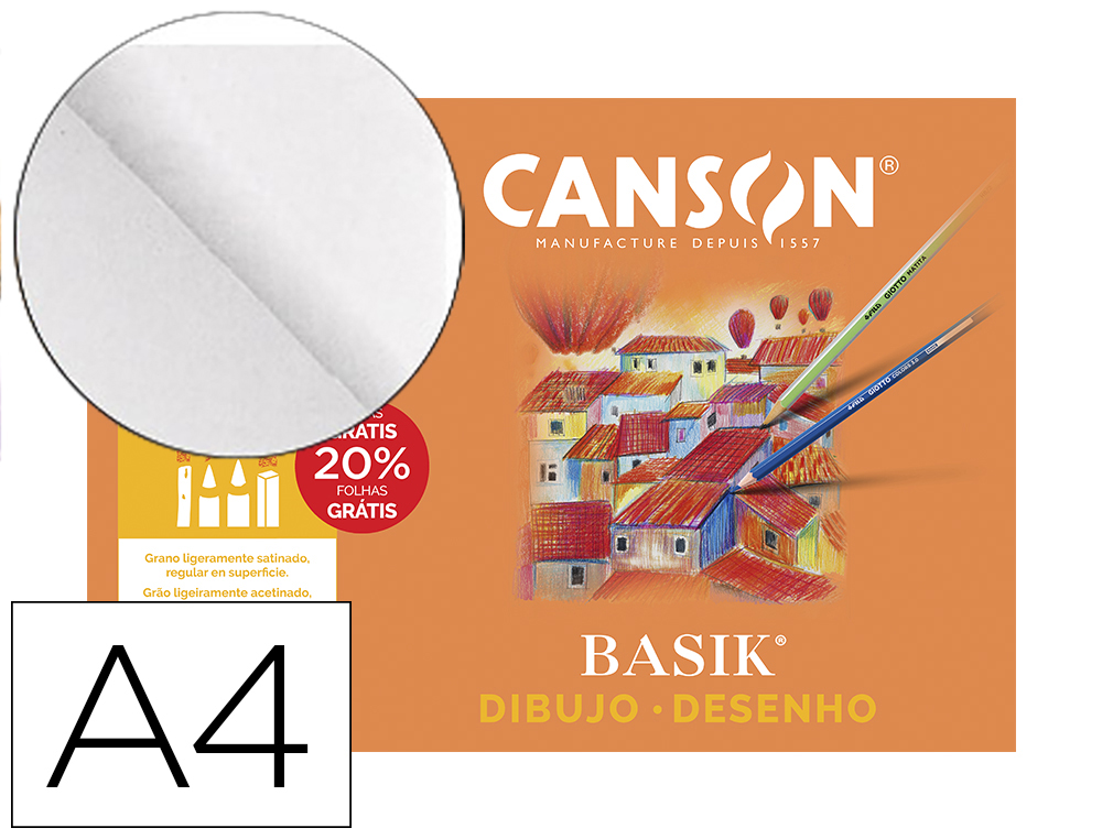 CANSON - Papel 10 Hojas A4 130 Gr 400045613 (Ref.200406331)