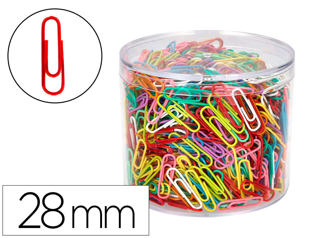 CLIPS COLORES BOTE DE 1000 -BOTE DE 1000 (Ref.807-R)