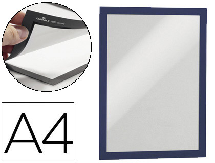 DURABLE - Marco autoadhesivo Magaframe Pack 2 Ud A4 Azul (Ref.4872-07)