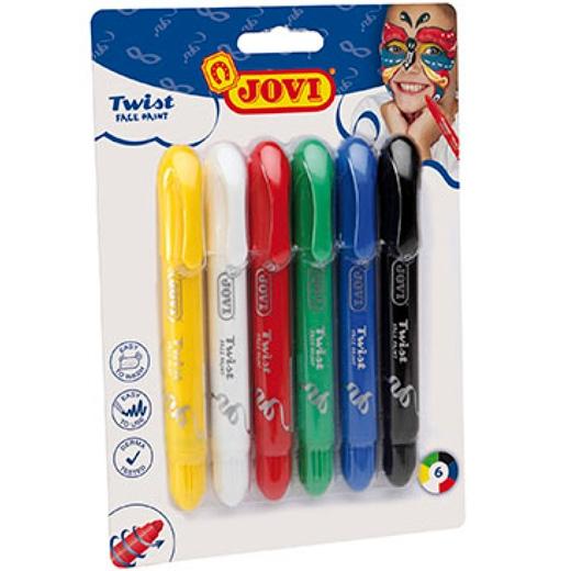 JOVI - Maquillaje EN BARRA HIPOALERGÉNICO. SECADO RÁPIDO Y FÁCIL ELIMINACIÓN. 6 STICKS. (Ref.191)