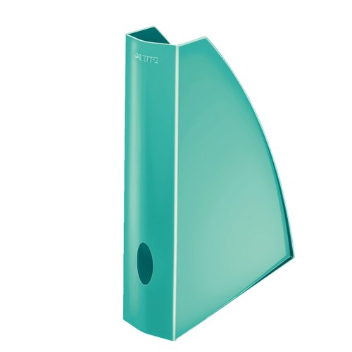 LEITZ - Revistero WOW RESISTENTE DE GRAN CALIDAD EN TURQUESA METÁLICO CON ACABADO BRILLANTE (Ref.52771051)