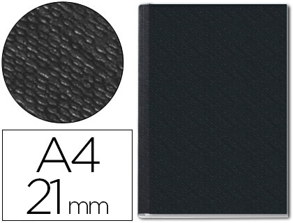 LEITZ - Tapa ImpessBind Negro A4 Negro-lomo 21mm Rígidas (Ref.73950095)