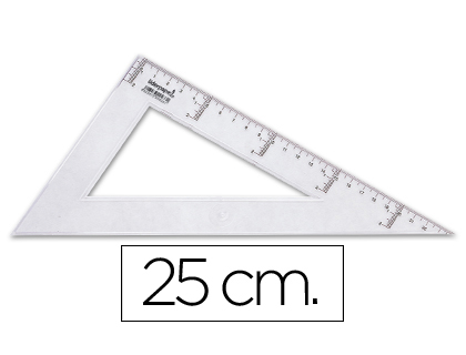 LIDERPAPEL - CARTABON 25 CM PLASTICO CRISTAL (Ref.RN05)