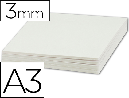 LIDERPAPEL - Cartón PLUMA DOBLE CARA DIN A3 ESPESOR 3 MM (Ref.LU11)