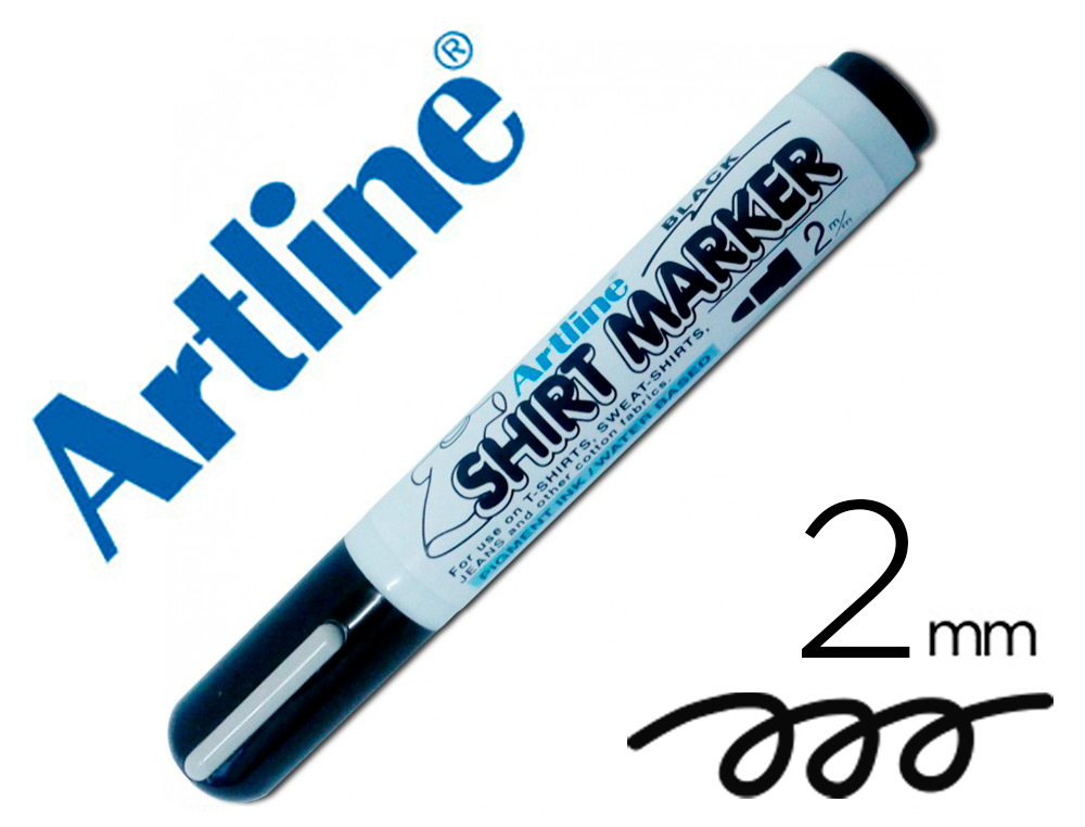 ARTLINE - ROTULADOR CAMISETA EGRO -PUNTA REDONDA 2 MM -PARA USO EN CAMISETAS (Ref.EKT-2 N)