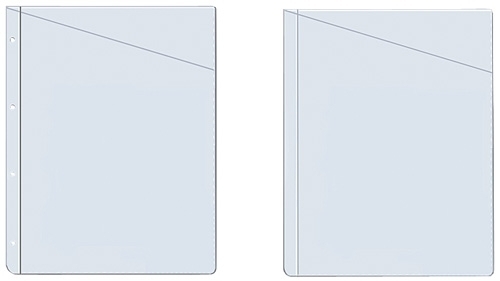 GRAFOPLÁS - FUNDA para PLANOS GRAFOPLAS PVC 100µ A4 CORTE DIAGONAL sin TAL. PAQUETE de 100 (Ref.5750000)