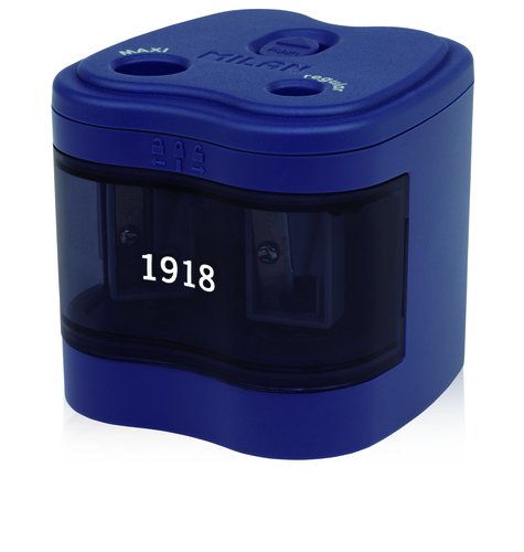 MILAN - Sacapuntas/Afilalapices Power Sharp Electrico Doble Colores surtidos 7x6,5 cm (Ref.BWM10278)