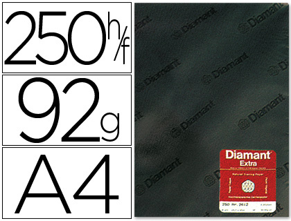 PAPEL VEGETAL DIAMANT DIN A4 92 GR HOJA (Ref.DIN-A-4)
