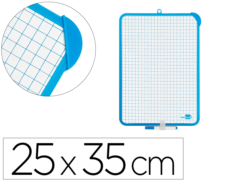 PIZARRA BLANCA 24X33 CM -ROTULADOR Y BORRADOR (Ref.338)