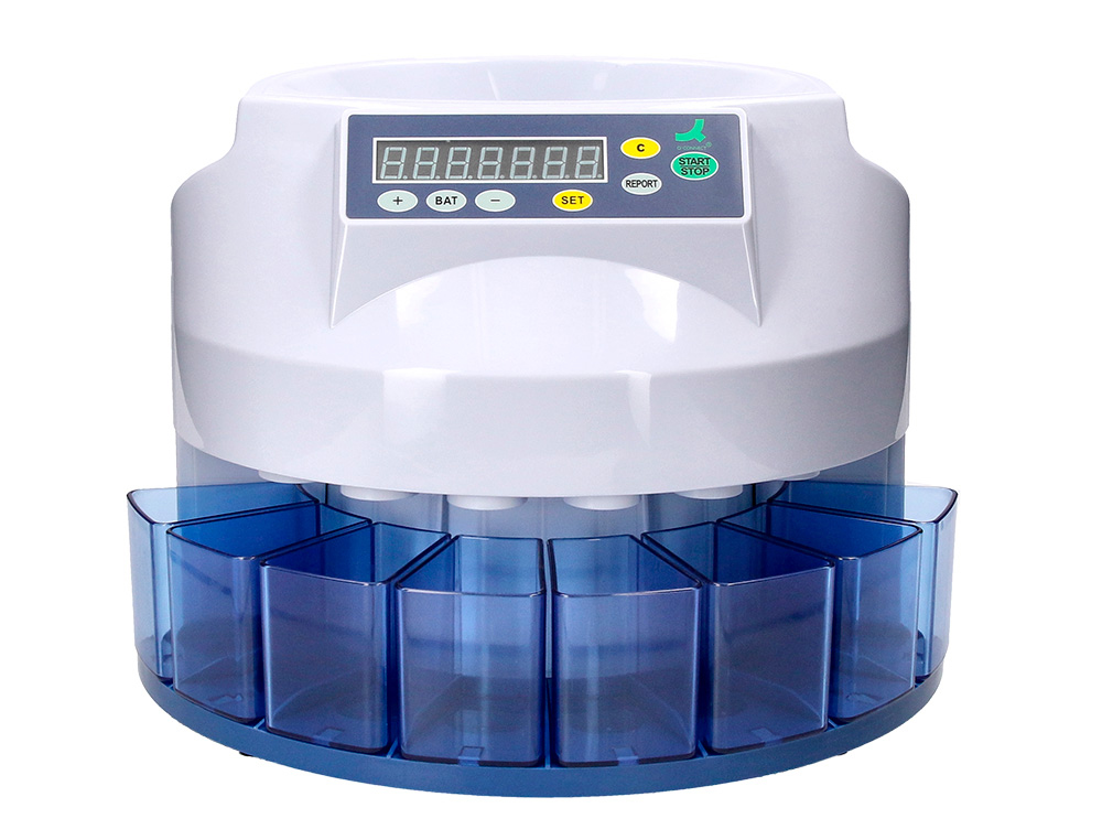 Q-CONNECT - MAQUINA CONTADORA Y CLASIFICADORA DE MONEDAS SUMA RESTA Y TOTALIZA (Ref.KF03639)