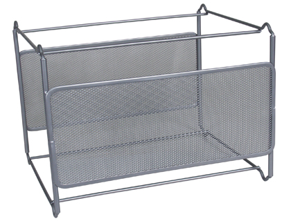 Q-CONNECT - SOPORTE PARA CARPETAS COLGANTE REJILLA PLATA METALICO -335X285X250 -PARA CARPETAS DIN A4 (Ref.KF00832)