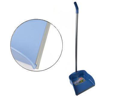 RECOGEDOR CON PERFIL DE GOMA 23 CM CON PALO (Ref.58379)