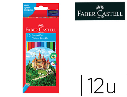 FABER CASTELL - Estuche lapices Colores surtidos 12 ud 3,3 mm HT- (Ref.120112)