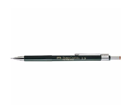 FABER CASTELL - Portaminas TK-Fine Tecnico recargable Trazo 0,9 mm HB Retráctil de botón y goma (Ref.136900)