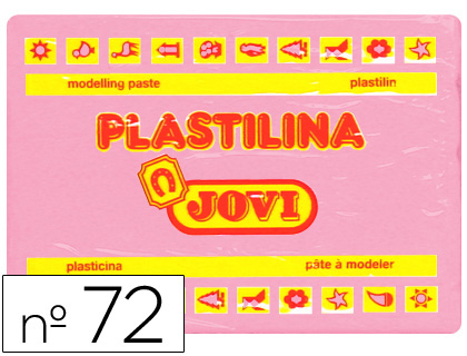 JOVI - PLASTILINA 72 ROSA -UNIDAD -TAMAÑO GRANDE (Ref.72-07)