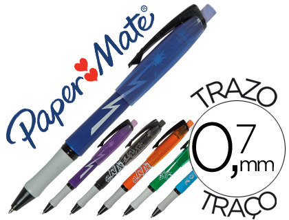 PAPER MATE - BOLIGRAFO REPLAY MAX FANTASIA COLORES SURTIDOS CON GOMA DE BORRAR (Ref.S0824190)