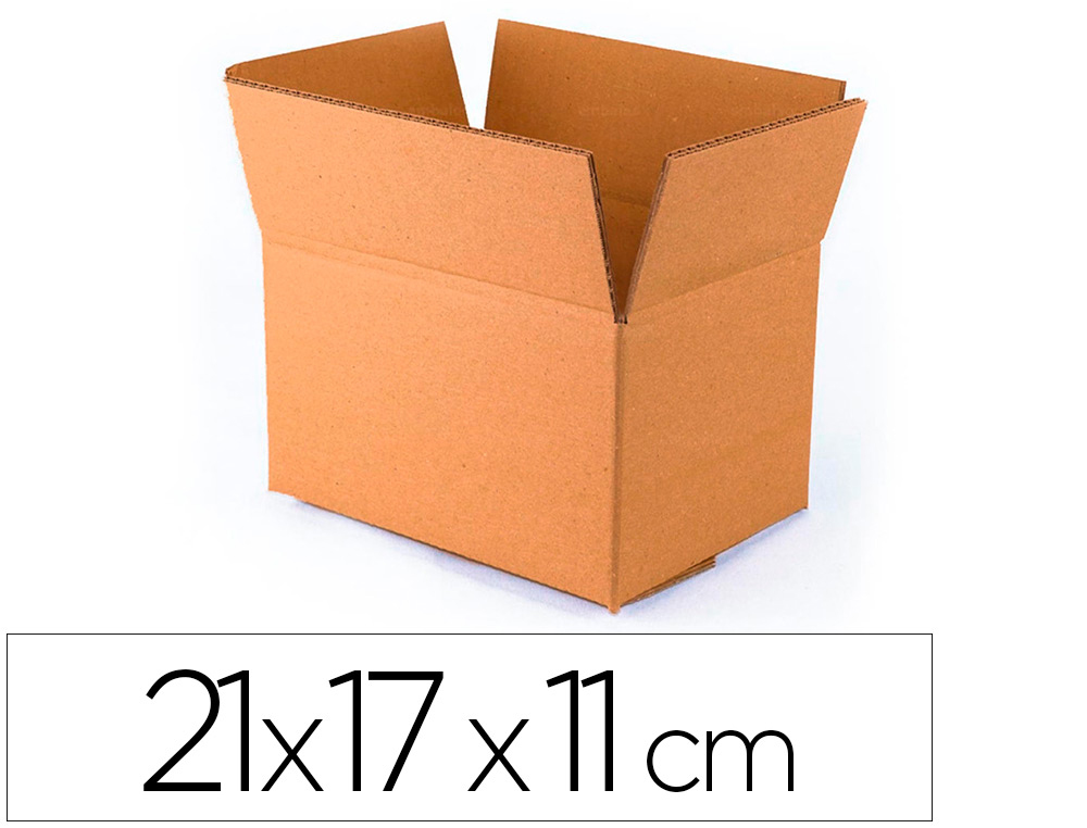Q-CONNECT - CAJA PARA EMBALAR FONDO AUTOMATICO MEDIDAS 210X170X110 MM ESPESOR Cartón 3 MM (Ref.KF26138)