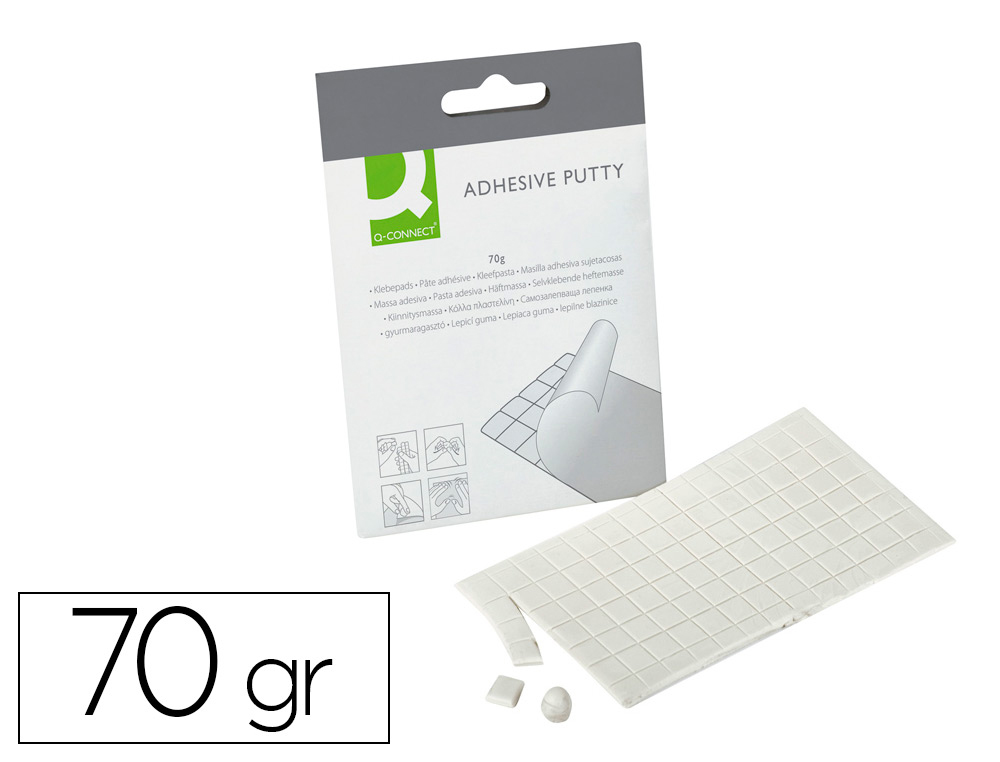 Q-CONNECT - SUJETACOSA MASILLA ADHESIVA (Ref.KF04590)
