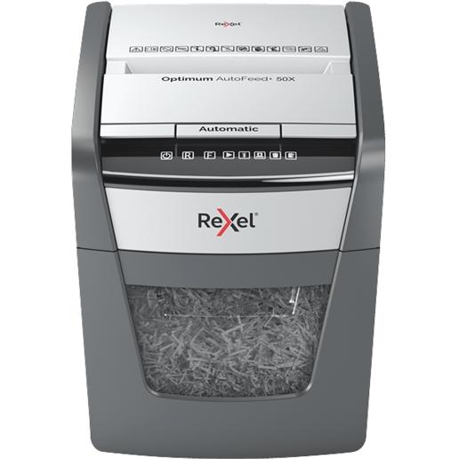 REXEL - Destructora Personal AUTO+60X Capacidad 5h. 15L corte partículas 4x34 mm (Ref.2103060EU)