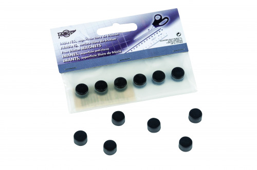 FAIBO - Imanes Bolsa 6 Ud 10 mm Negro (Ref.60-10-02)