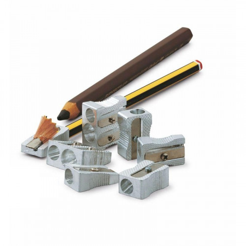 FAIBO - Sacapuntas/Afilalapices Cuña simple Doble Hasta 10mm diametro Aluminio (Ref.2003)