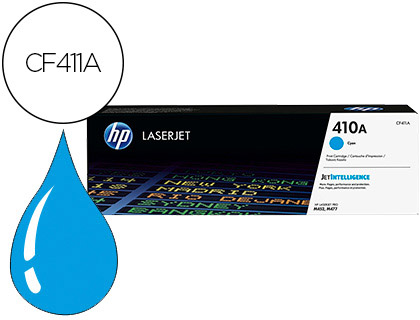 HP ( HEWLETT PACKARD ) - 410X Cyan ORIGINALES Toner Laser ORIGINALES Cartridge () (Ref.CF411A)