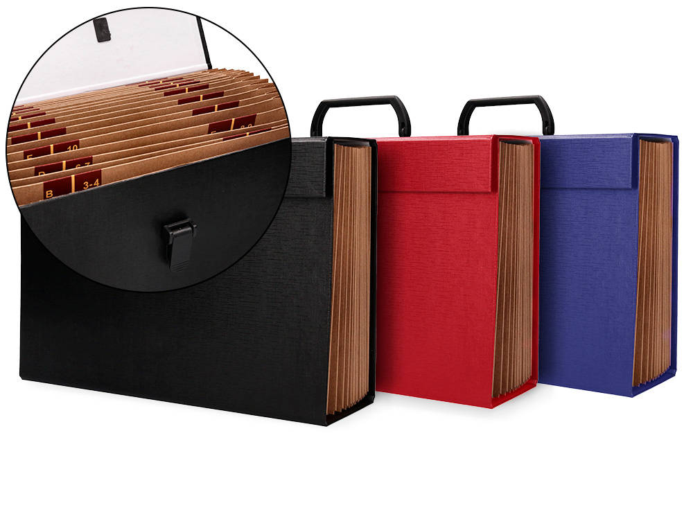 LIDERPAPEL - MALETIN CON FUELLE 316701 19 DEPARTAMENTOS TAMAÑO 25,5X390X120 MM (Ref.MF01)