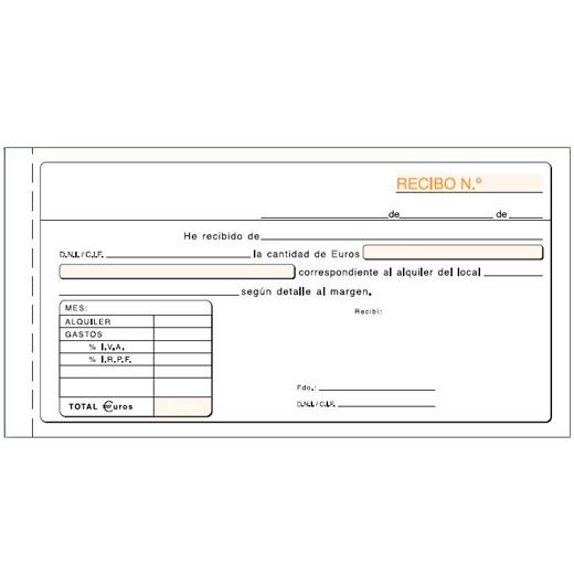 LOAN - TALONARIO ALQUILER IVA DUPLICADO (75D) (Ref.T-52)