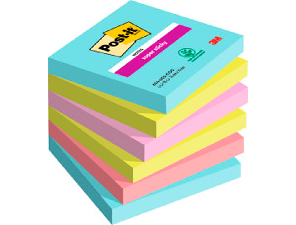 POST-IT - Pack 6 blocs 76x76 COSMIC (Ref.654-6SS-COSS/7100263206)